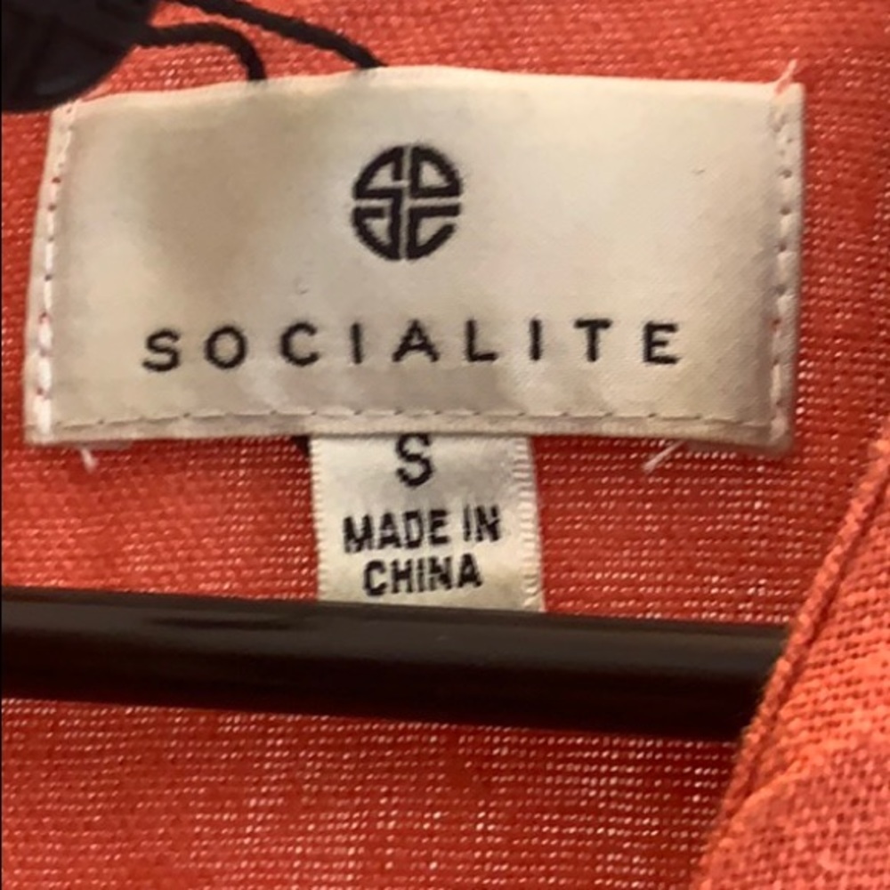 Socialite orange/peach mini dress - Picture 4 of 6